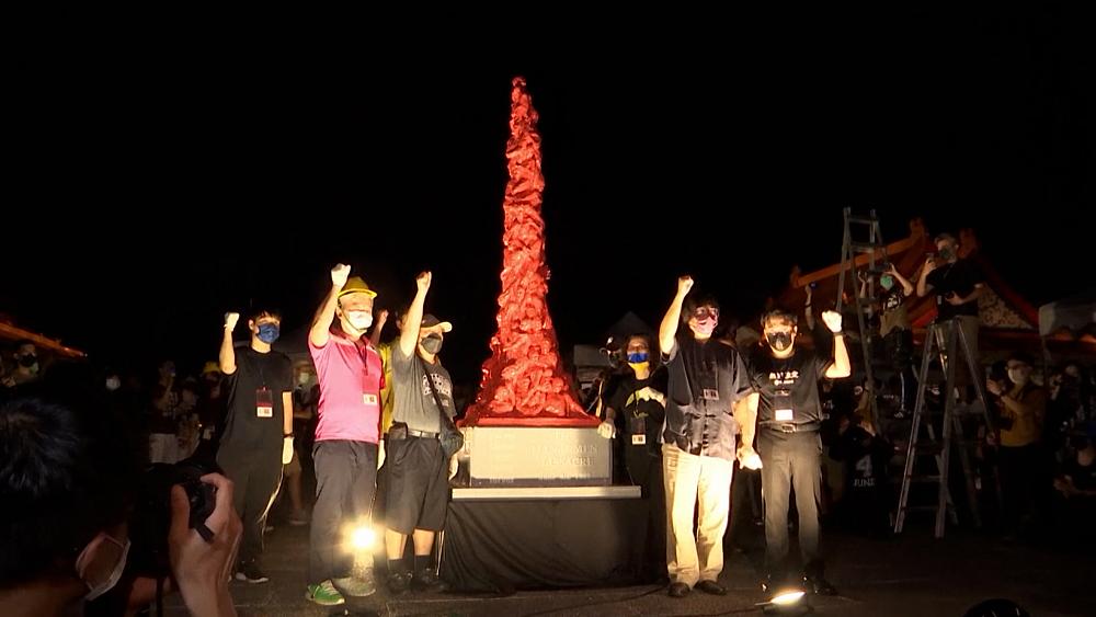 VIDEO : Protest in Taipeh zum Jahrestag des Platzes des Himmlischen Friedens