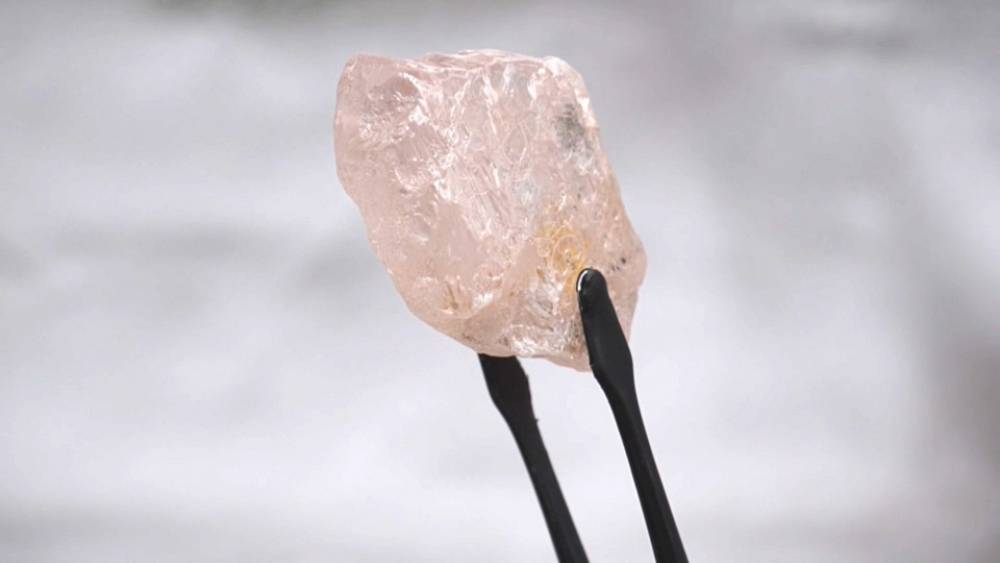 In Angola gefundener rosafarbener Diamant, von dem angenommen wird, dass er der größte seit 300 Jahren ist