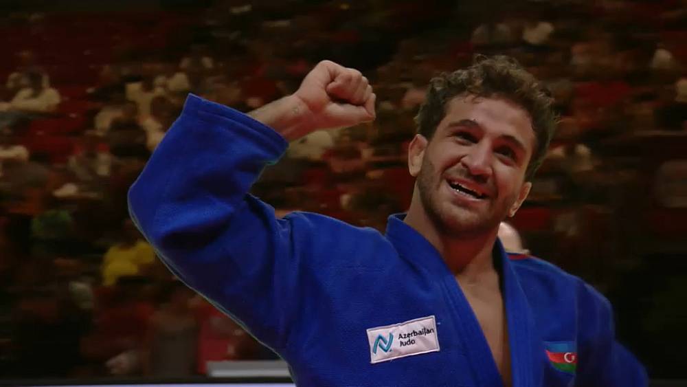 Junge Ukrainer werden Zeuge einer großartigen Leistung des japanischen Judoka