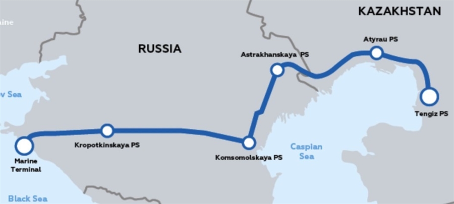 caspian pipeline 24 March 2022