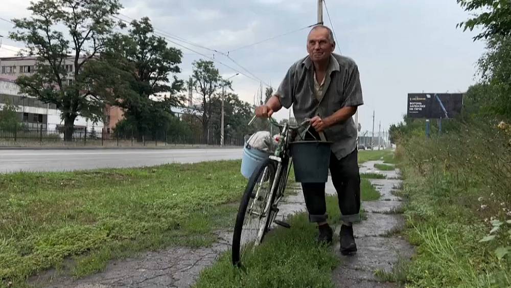 Radfahren an vorderster Front: Die Ukrainer trotzen der Gefahr im Kriegsgebiet Donezk