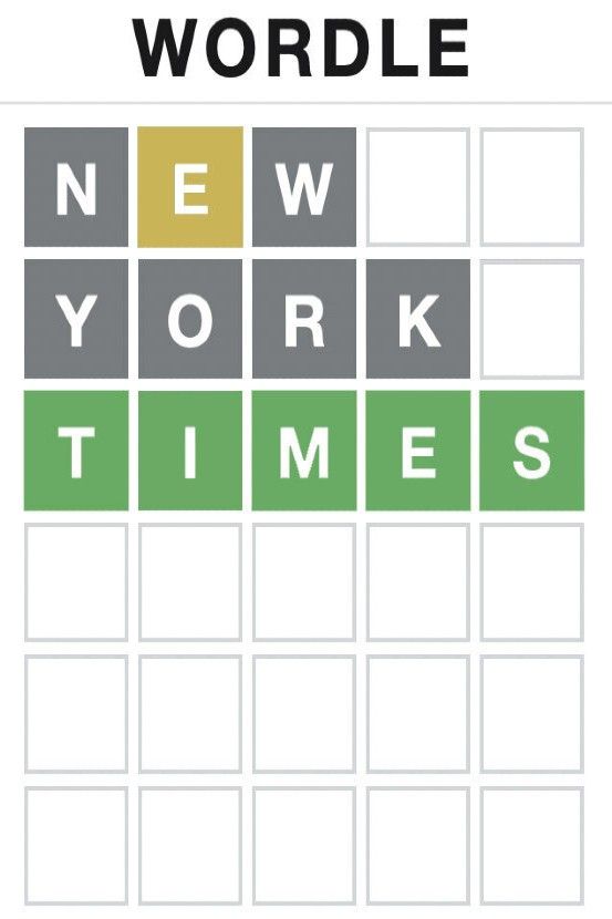 Hauptbild des Wordle-Spiels