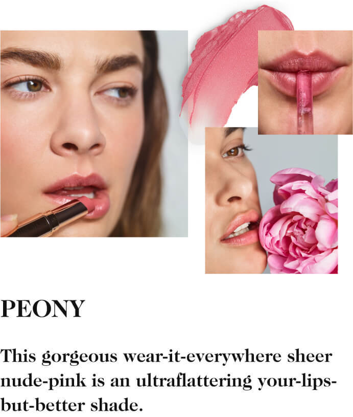 Pfingstrose – Dieses hinreißende transparente Nude-Pink, das man überall tragen kann, ist ein ultra-schmeichelnder Farbton für Ihre Lippen, aber besser.