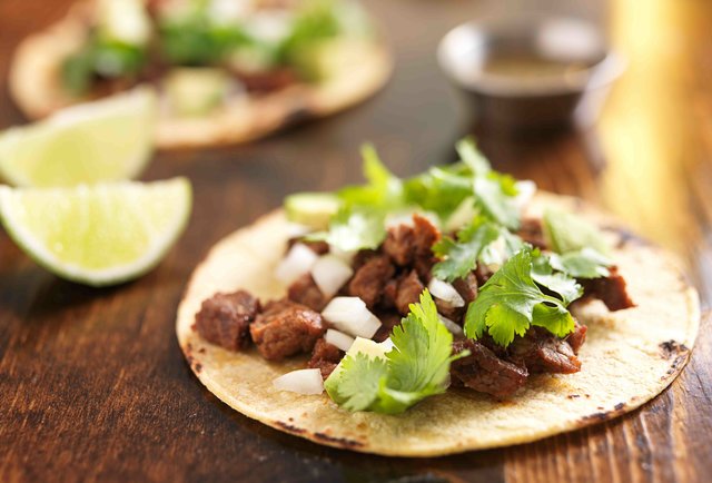 Authentischer mexikanischer Rindfleisch-Taco