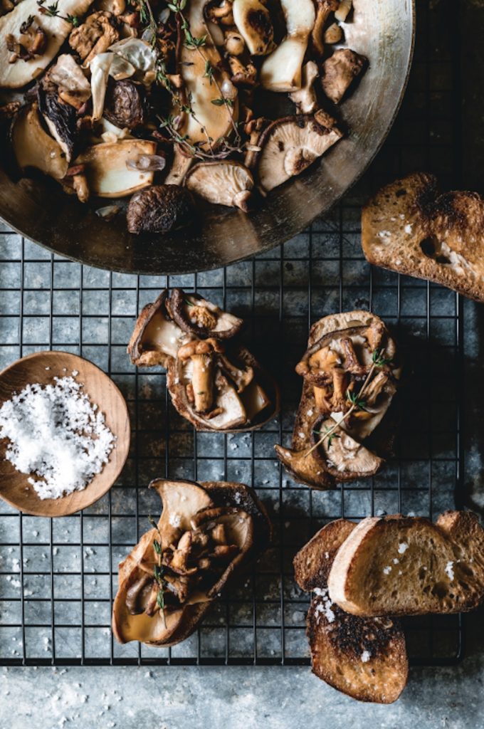 Crostini with Mushrooms