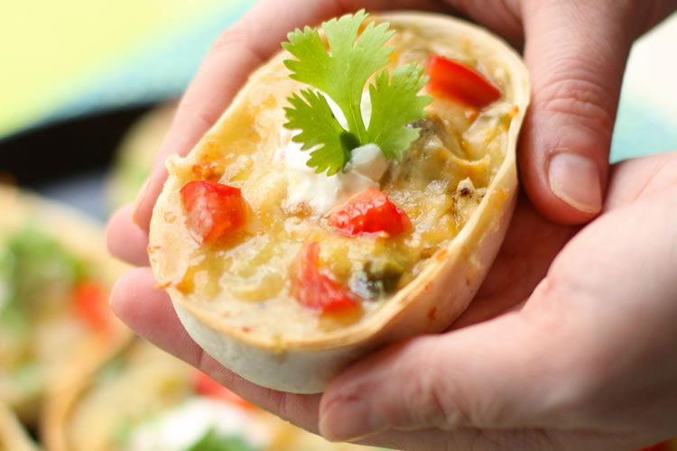Cinco de Mayo Recipe: Mini Green Chicken & Poblano Enchiladas